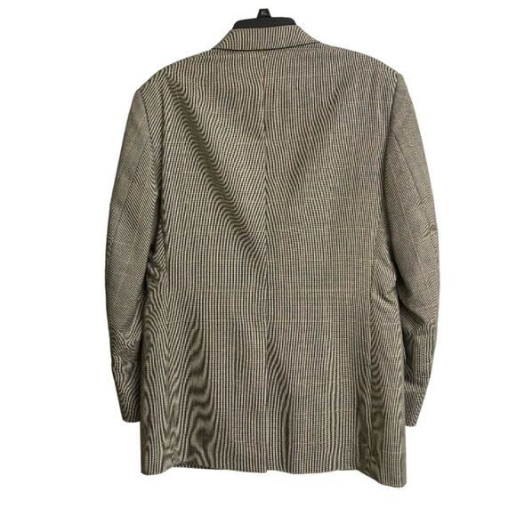Jos. A. Bank Signature Collection Gordon Blazer 38 Houndstooth Plaid Silk Wood - Picture 10 of 16